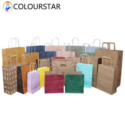 C2S Artpaper Flexo Printing Kraft Paper Bag FSC Bakery Food Paper Bag